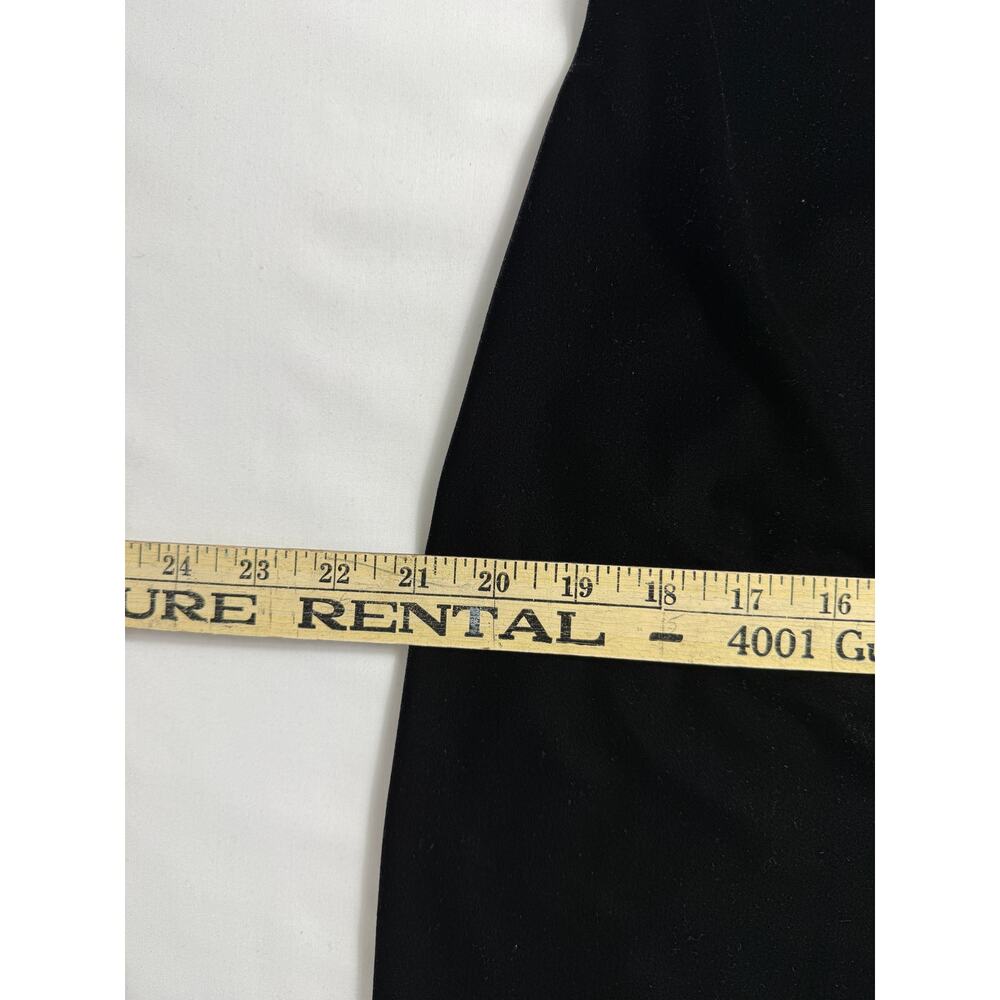 Vintage 90s Ronni Nicole Maxi Dress Black Velvet Goth Gown Y2K Sz M/L/8? strech - Picture 10 of 10